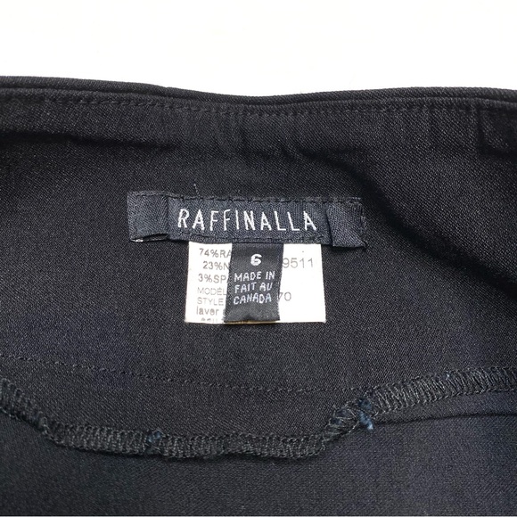 Raffinalla Black Zipper Front Pencil Skirt Rayon Blend Women’s Size 6 - Picture 5 of 7